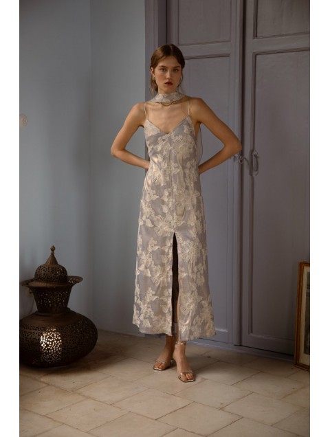 NIDODILEDA Vero Dress Grey Blue
