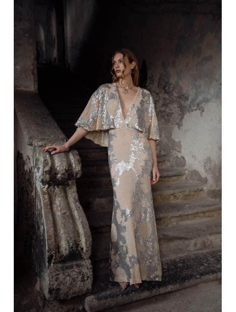NIDODILEDA Galen Dress Silvery Nude