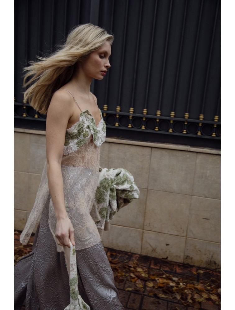 NIDODILEDA Opheliane Top Sequined Floral