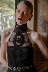 NIDODILEDA Prae Bodysuit Black lace Μαύρο Κορμάκι με δαντέλα