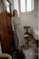 NIDODILEDA Cielo Dress Light Blue Grey Γαλάζιο Γκρι Φόρεμα