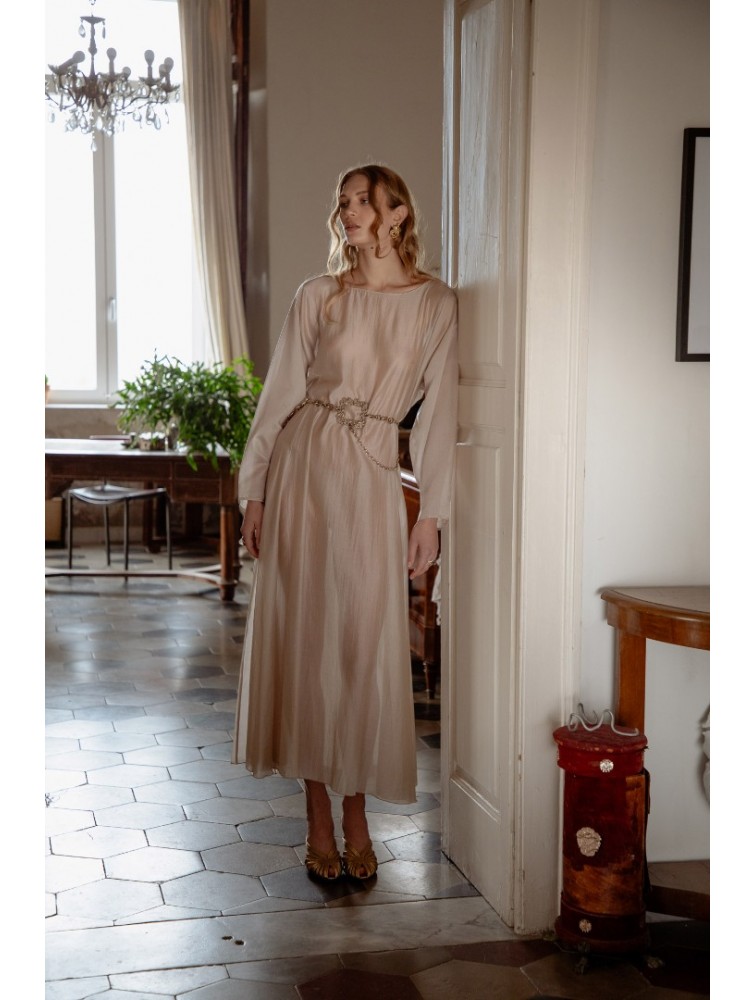 NIDODILEDA Cielo Dress Powder Μπεζ Της Πούδρας Φόρεμα
