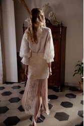 NIDODILEDA Glaze Skirt Sand Φούστα Στο Χρώμα Της Άμμου