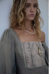 NIDODILEDA Liora Dress Light Grey Γκρι Φόρεμα