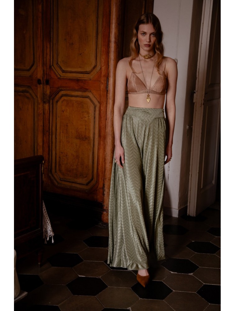 NIDODILEDA Natural Pants Olive Green Λαδί Παντελόνα