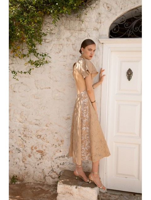 NIDODILEDA Promise Dress Sand