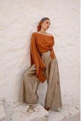 NIDODILEDA Serene Top Burnt Orange