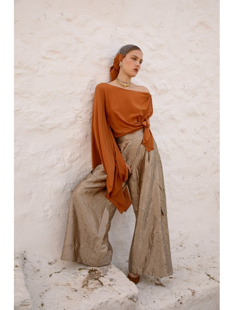 NIDODILEDA Serene Top Burnt Orange