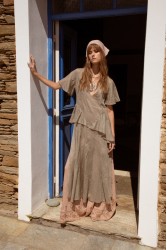 NIDODILEDA Smooth Topdress Light Grey Ανοιχτό Γκρι Τοπ Φόρεμα
