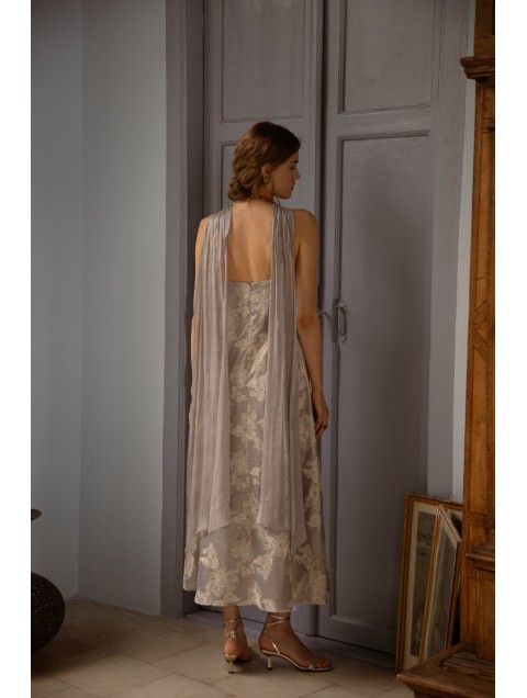NIDODILEDA Vero Dress Grey Blue
