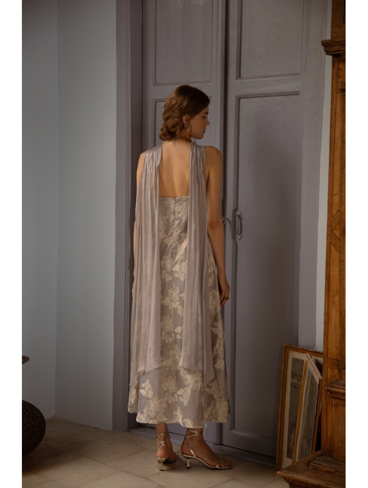 NIDODILEDA Vero Dress Grey Blue