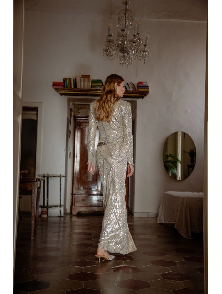 NIDODILEDA Bliss Dress Silvery Ασημί Φόρεμα