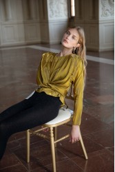 NIDODILEDA Care Top Mustard Μουσταρδί Τοπ