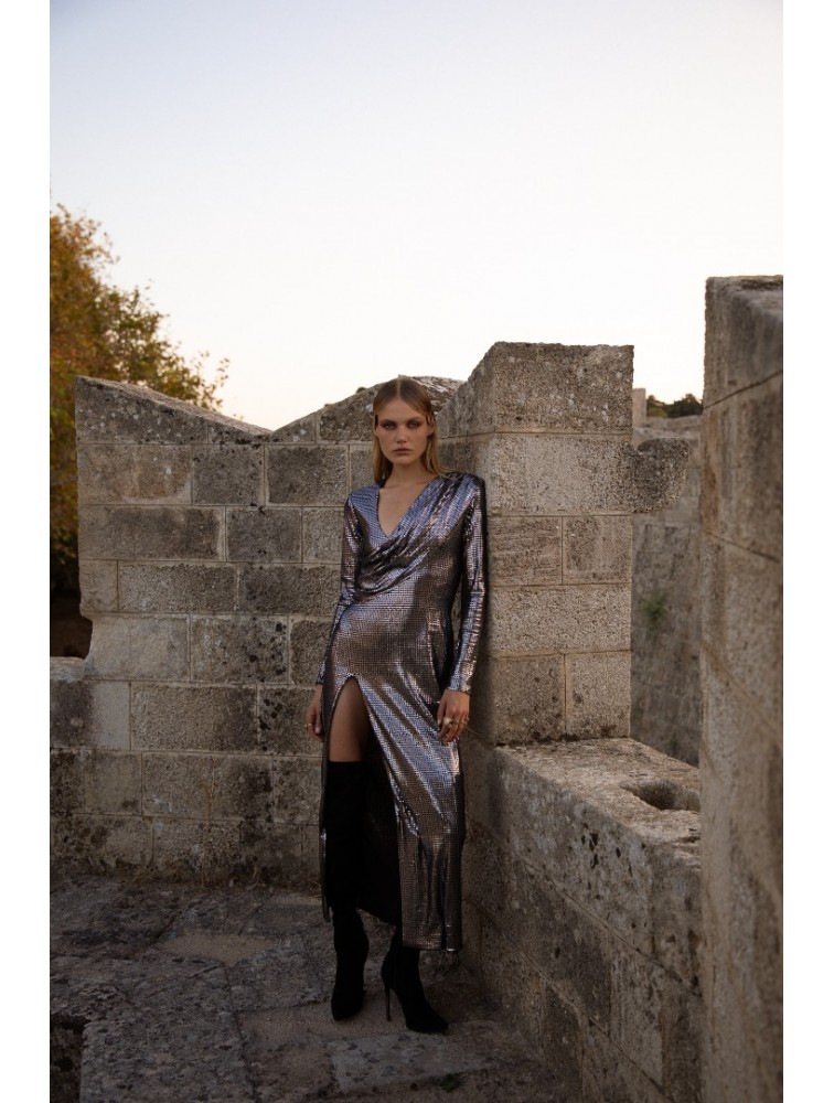 NIDODILEDA Alzir Dress Ασημί Φόρεμα
