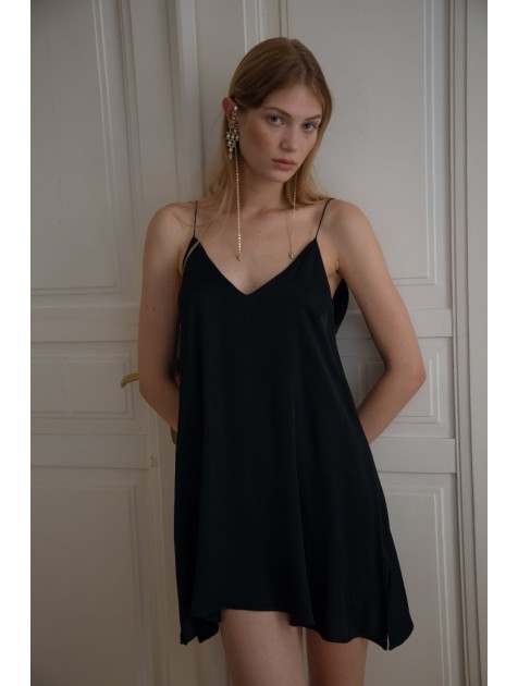 NIDODILEDA Autumn mini dress Μαύρο μίνι φόρεμα NIDODILEDA Autumn mini dress Μαύρο μίνι φόρεμα