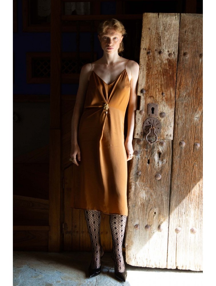NIDODILEDA Crescent dress Tabac