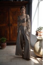 NIDODILEDA Eir Pants Silvery Olive Ασημί Λαδί Παντελόνα