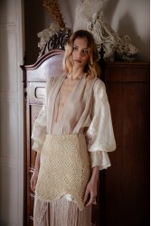 NIDODILEDA Glaze Skirt Sand Φούστα Στο Χρώμα Της Άμμου