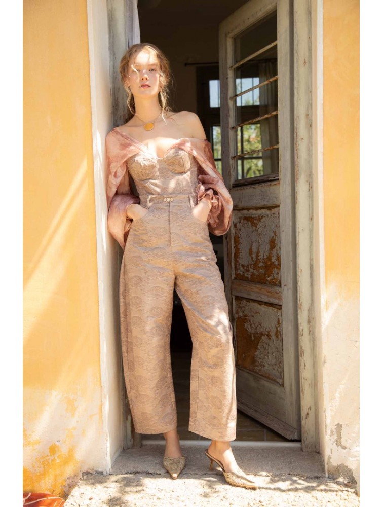 NIDODILEDA Neil Barrel Pants Dusty Pink Ροζ Παντελόνα
