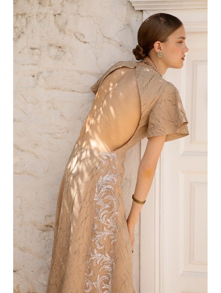 NIDODILEDA Promise Dress Sand