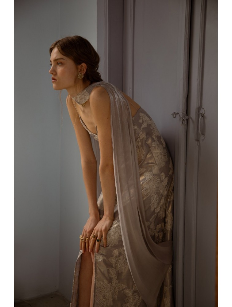 NIDODILEDA Vero Dress Grey Blue