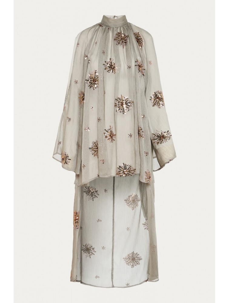 NIDODILEDA Tariya Top Sequined Slitted