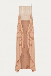 NIDODILEDA Azari Top Peach Beige Ροδακινί Μπεζ Τοπ