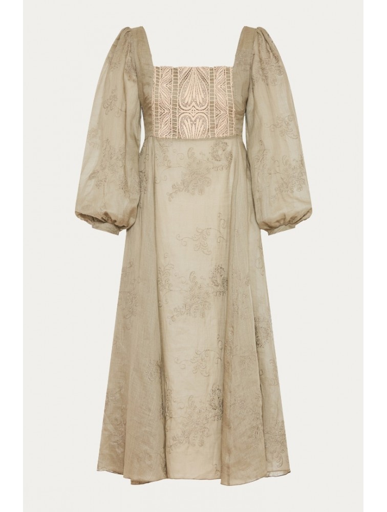 NIDODILEDA Liora Dress Light Grey Γκρι Φόρεμα