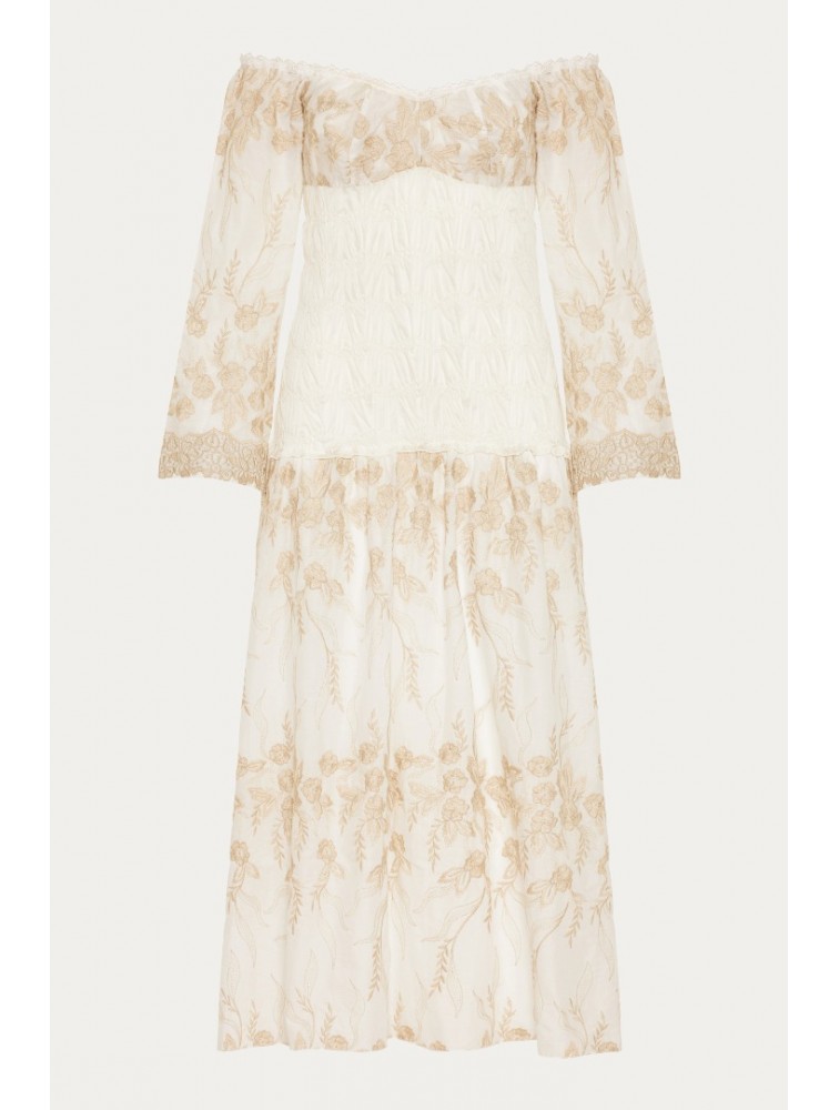 NIDODILEDA Muse Dress Off White Beige Εκρού Φόρεμα