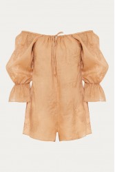 NIDODILEDA Unique Playsuit Light Peach Beige Ροδακινί Ολόσωμο Σόρτς