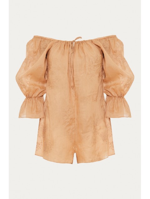 NIDODILEDA Unique Playsuit Light Peach Beige