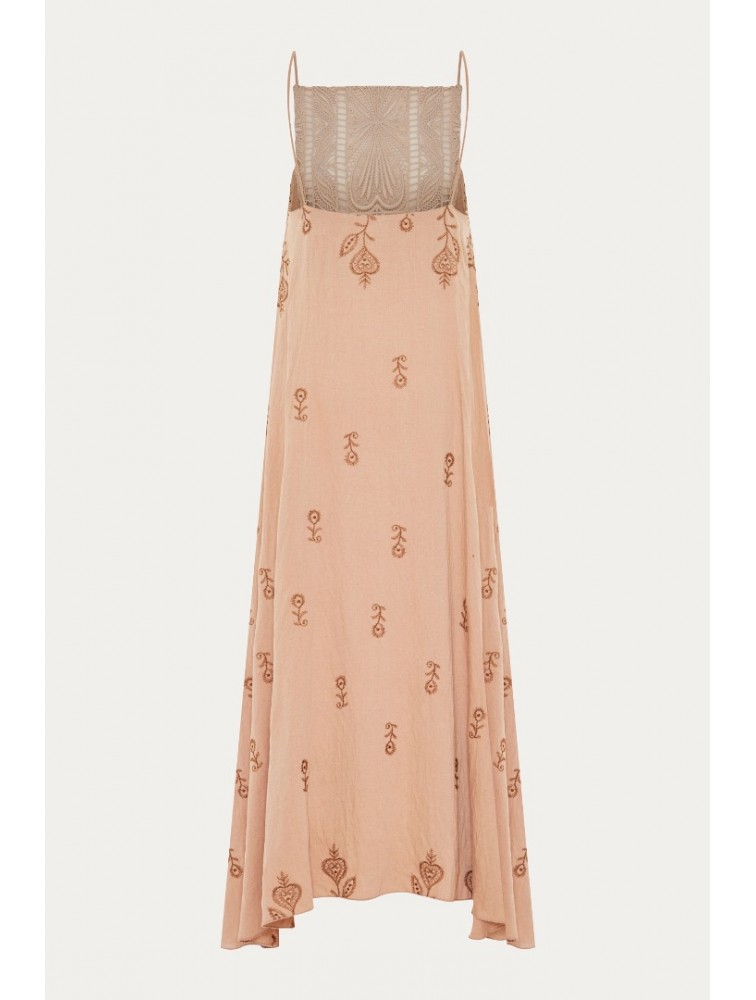 NIDODILEDA Azari Top Peach Beige Ροδακινί Μπεζ Τοπ