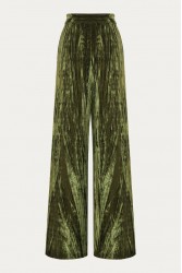 NIDODILEDA Generis Velvet Pants Olive Green Χακί Βελούδινη Παντελόνα