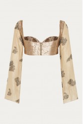 NIDODILEDA Madoc Bustier Silvery Olive Ασημί Λαδί Μπούστο