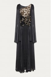 NIDODILEDA Omnia Dress Black Velvet Lace Μαύρο Βελούδινο Φόρεμα με Δαντέλα