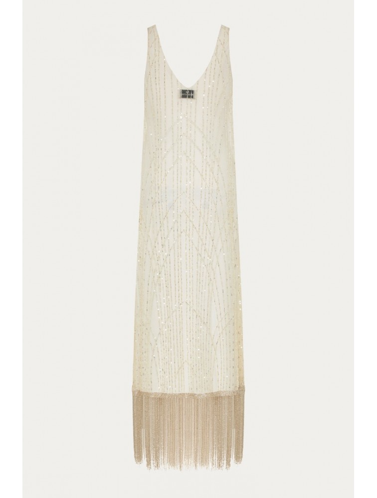 NIDODILEDA Whisper Dress Silvery Ασημί Φόρεμα
