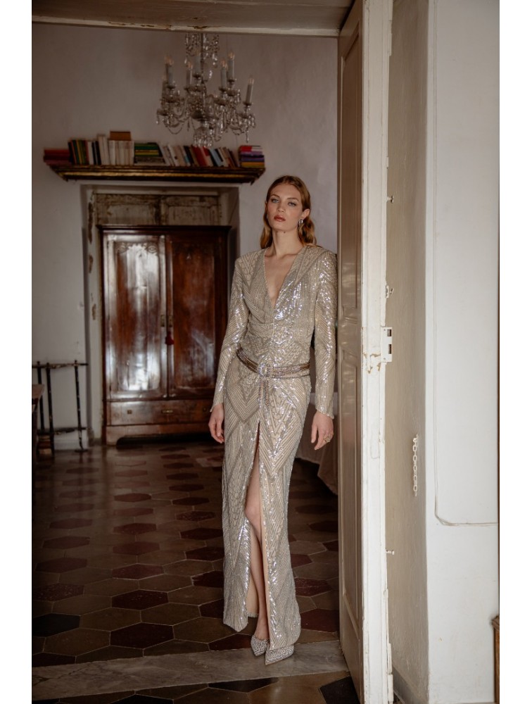 NIDODILEDA Bliss Dress Silvery Ασημί Φόρεμα