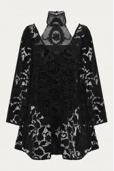 NIDODILEDA Prae Bodysuit Black lace Μαύρο Κορμάκι με δαντέλα
