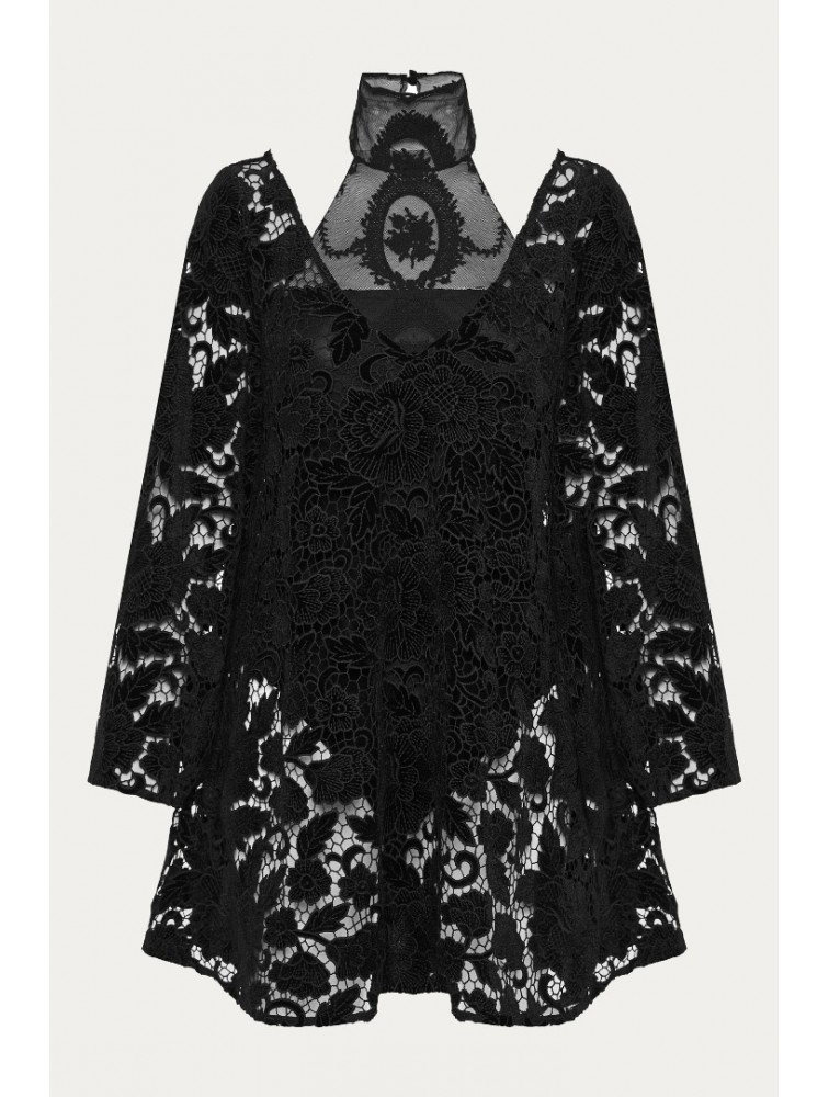 NIDODILEDA Prae Bodysuit Black lace Μαύρο Κορμάκι με δαντέλα