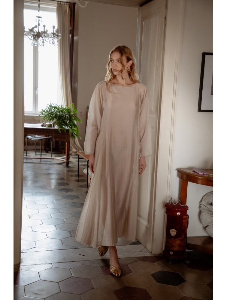 NIDODILEDA Cielo Dress Powder Μπεζ Της Πούδρας Φόρεμα