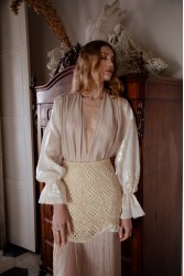 NIDODILEDA Icon Shirt Nude Εκρού Πουκαμίσα
