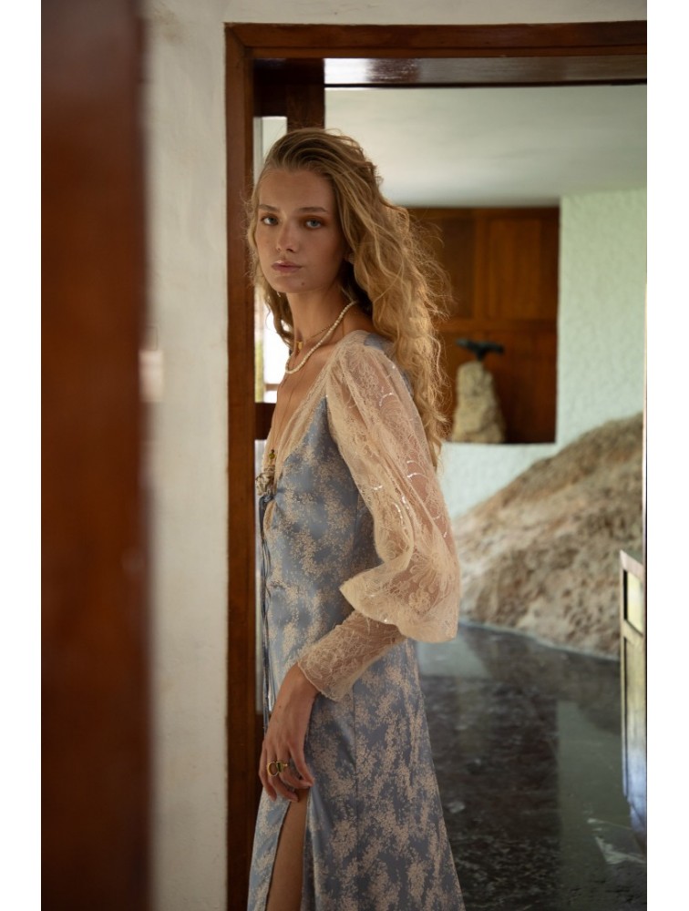 NIDODILEDA Miralu Dress Light Blue Γαλάζιο Φόρεμα