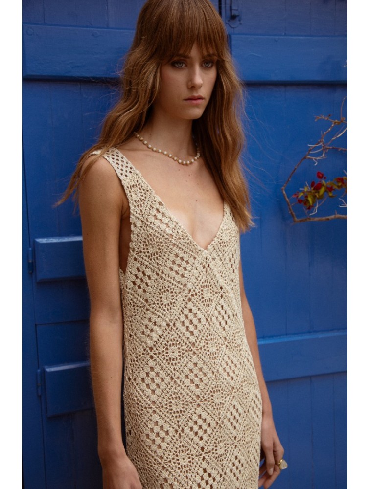NIDODILEDA Revival Dress Sand