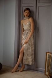 NIDODILEDA Vero Dress Grey Blue
