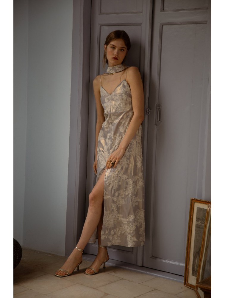 NIDODILEDA Vero Dress Grey Blue