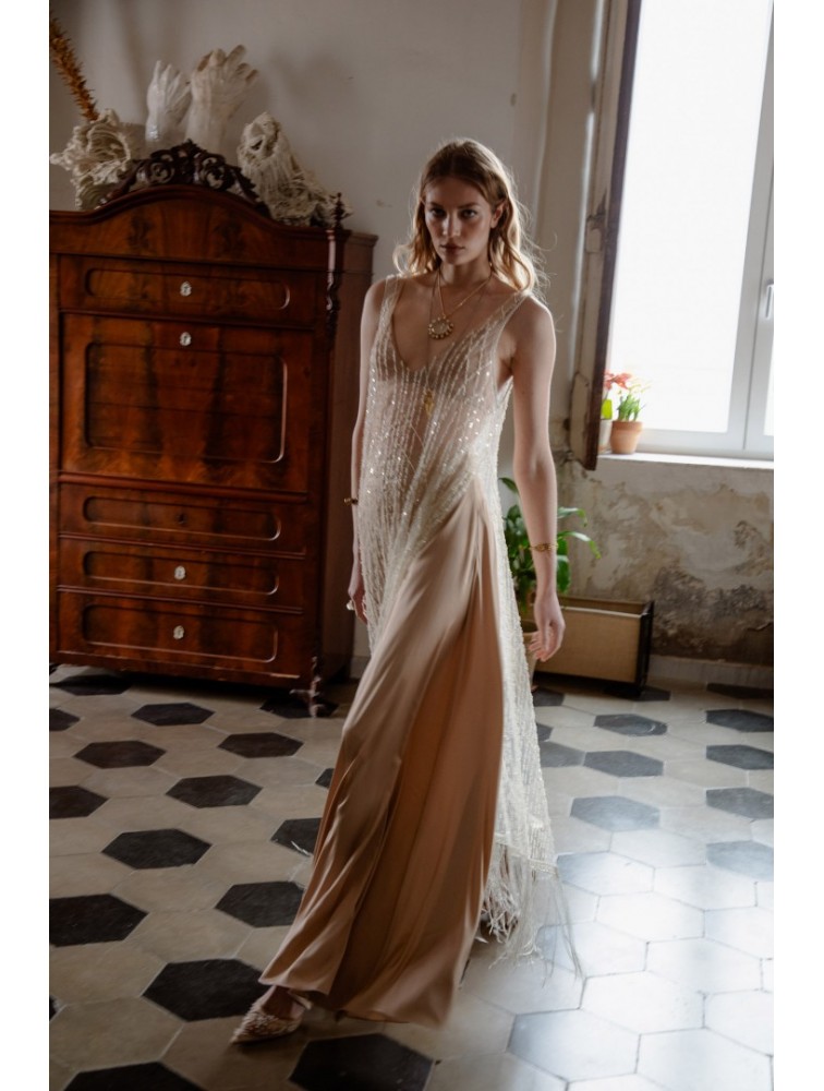 NIDODILEDA Whisper Dress Silvery Ασημί Φόρεμα