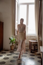 NIDODILEDA Glaze Skirt Sand Φούστα Στο Χρώμα Της Άμμου
