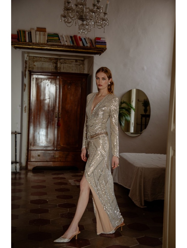 NIDODILEDA Bliss Dress Silvery Ασημί Φόρεμα