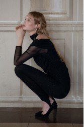 NIDODILEDA Grata Leggings Black Μαύρο Κολάν