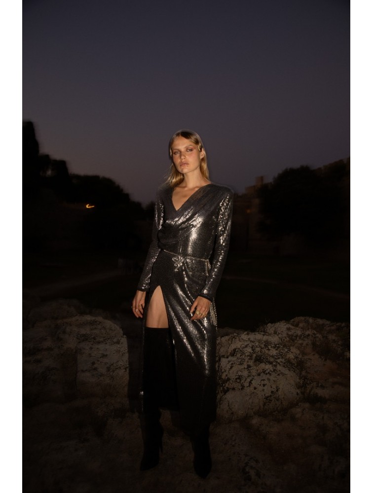 NIDODILEDA Alzir Dress Ασημί Φόρεμα